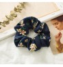 Custom Fashion Women Hair Accessories super fairy sweet pure color hair rope silk fabric art Ribbon scrunchies