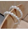 Hot Sell Women Fashion Korean Simple Hair Accessories Braided Hairband Pearl Hair Band Girl Pearls Headband