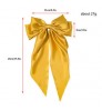 IVANHOE Vintage Big Large Velvet Bow Hair Clip For Women Girls Wedding Long Ribbon Korean Hairpins Barrette Hair Accessories