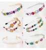 BELLEWORLD 2022 latest trendy hair accessories women luxury gold metal rhinestone braided hair hoop designer thin headbands