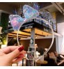 LED Transparent PVC Sequin Bow Hair Hoop for Christmas Day Children's hair accessories