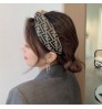 Fashion Head accessories with embroidery for women hair belt width edge luxury headband designer head band