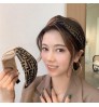 Fashion Head accessories with embroidery for women hair belt width edge luxury headband designer head band