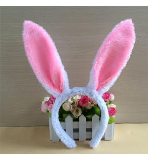 Cute Lovely Plush Long Rabbit Ears Hair Band Women Girl Bunny Headband Headwear Ear Decorations Hair Accessories for Cosplay