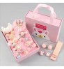 Factory Wholesale New Arrive Kids Hair Accessories 18 Pcs Per Box Baby Hair Clip Bows Gift Set For Children Baby Girls