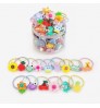 wholesale luxury resin fruit series 20pcs baby Elastic Rubber Band Girls Hair Ties kids hair accessories