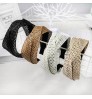 2022 Boho Braided Headdress Weaving Hairband for Women Hair Accessories Multi-color Headband Hair Band for Girls