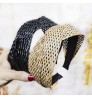 2022 Boho Braided Headdress Weaving Hairband for Women Hair Accessories Multi-color Headband Hair Band for Girls