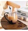 B098E Luxury Cat Cup Gift Sublimation Pyrex Customizable Espresso Coffee Glass Cappuccino Mugs With Spoon