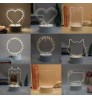 Erasable white base luminous mini led message board creative birthday present children's gift