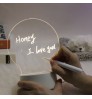 Erasable white base luminous mini led message board creative birthday present children's gift