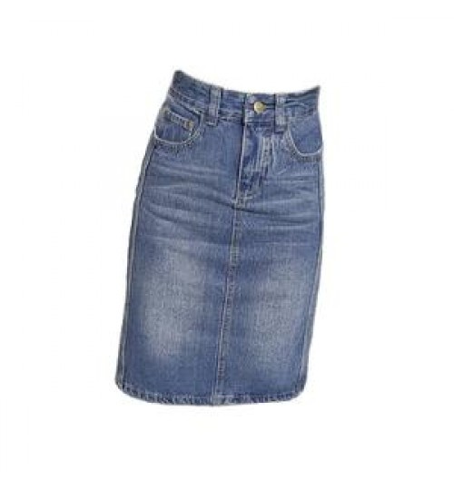 fashion wholesales Ladies denim jeans skirt knee length long women skirt and top set short jean skirts for ladies