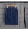 fashion wholesales Ladies denim jeans skirt knee length long women skirt and top set short jean skirts for ladies