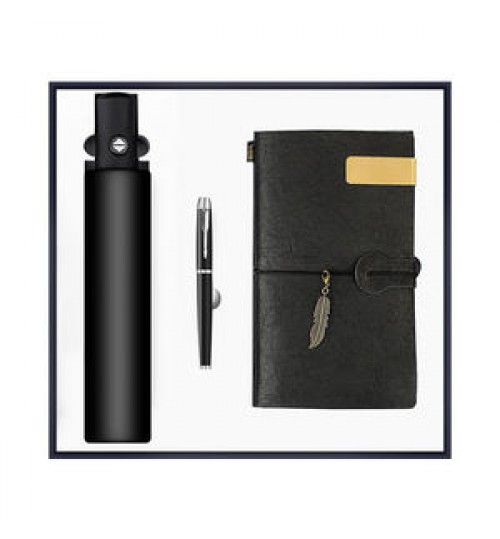 High end gift set corporate luxury gift promotion items notebook umbrella vacuum flask speaker promotional for business gift set