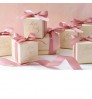 Small pink paper christmas party door bridesmaid thank you cake packaging custom printed gift candy wedding favor box for guests