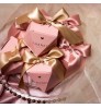 Small pink paper christmas party door bridesmaid thank you cake packaging custom printed gift candy wedding favor box for guests