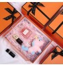 Custom recyclable wedding paper packaging set square bronzing ribbon lid clothing luxury gift box