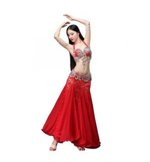 2019 new Female Adult longuette Performance clothes Fairy suit Performance clothes spring and autumn Belly dance costumes