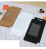 Wholesale White Brown Foldable Kraft Paper Transparent Pvc Window Gift Box Mobile Phone Case Packaging