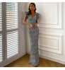 NOVANCE M01394 Dignified Pleated sleeves longuette elegant casual dresses bodycon summer maxi dress women ruffle dress fashion