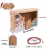 High Quality Christmas Gift Paper Box Clear Gift Candy Cookie Chocolate Santa Claus Christmas Gift Paper Box Set