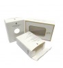 Eco-friendly gold foil art paper gift boxes packaging soap box with clear window carton packaging