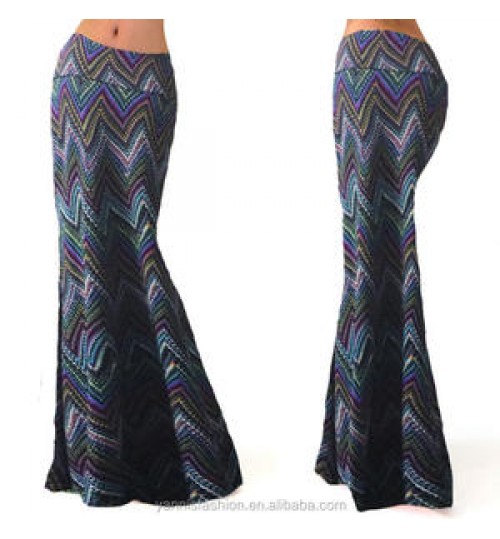 Women Long Skirt Comfortable High Waist Elastic Buttocks Longuette Bohemian Maxi Skirts Casual Vestidos Harajuku Print