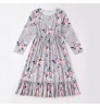 2021 new mommy and me dress Printed Dress mother daughter home pink longuette mommy and me long dress