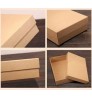 Ready to Ship Empty Kraft Paper Box with Lid Red Black Brown Royal Blue Multi-colors Gift Wrap Boxes Square &Rectangle for Gifts