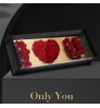 Valentine's Day mother's Day wedding gift boxes black acrylic flower box rectangular I LOVE YOU rose packing flower boxes