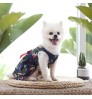 OEM logo Pet Hawaiian kilts female dog vest cat colorful carnival reactive print skirt coat animal party Loose longuette bow