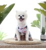 OEM logo Pet Hawaiian kilts female dog vest cat colorful carnival reactive print skirt coat animal party Loose longuette bow