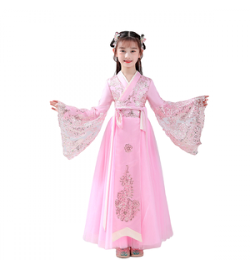 2021 Chinese style children Hanfu longuette Frivolous summer clothes