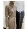 2022 new style women's sweater High collar dress Long sleeve knitting longuette Pullover Sweater Young girl fashion winter