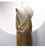 GC040 Mesh gold Dress Sequins Body Chain Bra Harness Chainmail Longuette Charm Female Party Club Body Jewelry