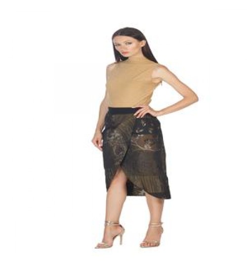 Top quality made in Italy longuette skirt for elegant women and for party, cocktail and wedding