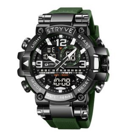 STRYVE new men's quartz watch casual sport watch luminous waterproof and other multifunctional digital watch relogio masculino