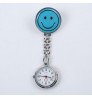 10 colors In Stock Pocket Watch Portable Smile Face Digital Clip-On Metal Breast Watch for Nurse