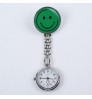 10 colors In Stock Pocket Watch Portable Smile Face Digital Clip-On Metal Breast Watch for Nurse