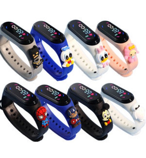 JHD Kids Children Watches for Boy Girls LED Digital Watch Fashion Sport Silicone Bracelet Wholesale Watches