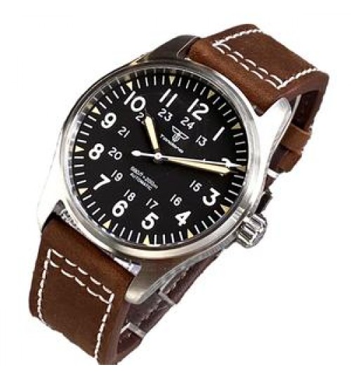 New product Pilot Tandorio Japan NH35A 200M Waterproof Luminous Sapphire Glass Mens Diver mechanical Watch