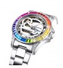 Mechanical Watches 316L Stainless Steel With 5A Grade Rainbow Diamonds For Mens Mechanical Watches Automatic