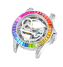 Mechanical Watches 316L Stainless Steel With 5A Grade Rainbow Diamonds For Mens Mechanical Watches Automatic