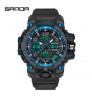 SANDA New Military Waterproof Watch Dual LED Display Men Digital Sports Watches For Men