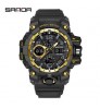 SANDA New Military Waterproof Watch Dual LED Display Men Digital Sports Watches For Men