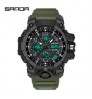 SANDA New Military Waterproof Watch Dual LED Display Men Digital Sports Watches For Men