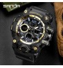 SANDA New Military Waterproof Watch Dual LED Display Men Digital Sports Watches For Men