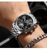 professional custom men watch automatic mechanical watch skeleton flywheel multifunction wristwatch fashion business wrist watch