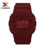 X-New brand Waterproof Classical Watch Men Colourful Fashion Leisure Wristwatch Gold digital watch