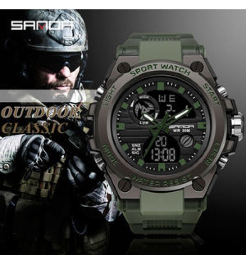 Men Waterproof Watch Fashion Lxxury brand Sports Watch Mens Wrist Analog Digital Watch